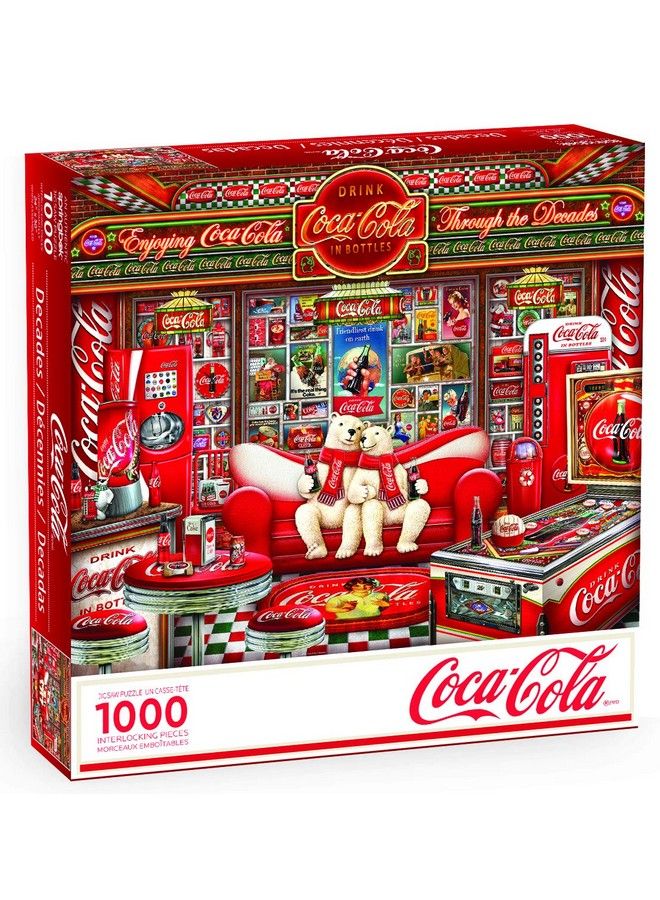 Springbok S 1000 Piece Jigsaw Puzzle Coca Cola Decades Made In Usa - Image 3