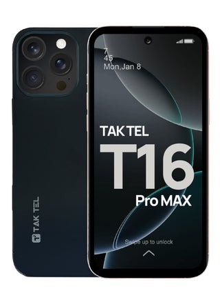 T16 Pro MAX Android Smartphone, 12GB RAM-128GB Storage, 16MP AI Dual Camera Ultra Sharp FHD+ Display  (BLACK) - pzsku/Z3844B8D9DD2E824B3C80Z/45/_/1739783125/d3d437d1-a30c-41f4-b380-67df8bdbd0d7