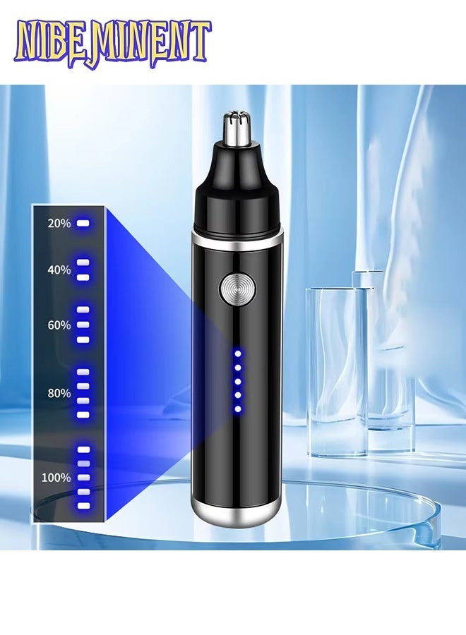 نيبمينينت ماكينة كهربائية لشعر الأنف والأذن تزيل بسهولة الحواجب وشعر الوجه، وشحن USB، مزود ببطارية ليثيوم بسعة 500 مللي أمبير، وتصميم مدمج مناسب للرجال والنساء، مما يجعله هدية رائعة ليوم الأب. - Image 2