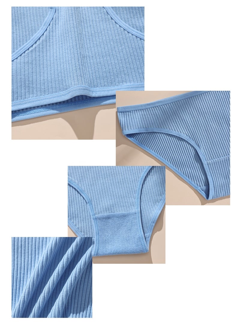 8-Piece Ladies Cotton Panties Simple Plus-Size Fashionable Briefs - Image 3