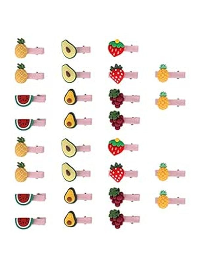 28 Pcs Fruit Shape Dog Hair Clips For Pet Grooming Party Birthday Accessories - Image 1