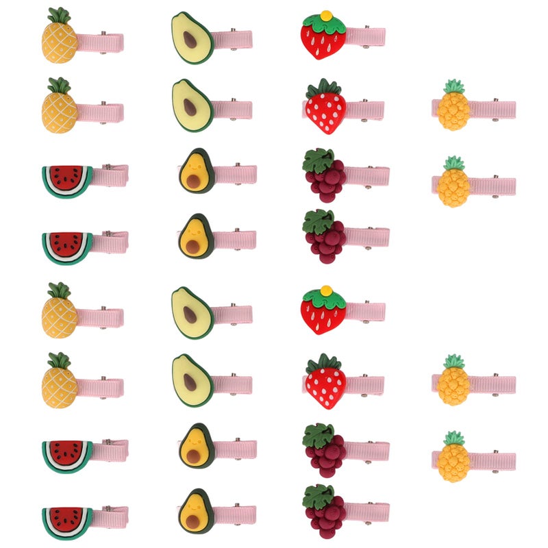 28 Pcs Fruit Shape Dog Hair Clips For Pet Grooming Party Birthday Accessories - Image 2
