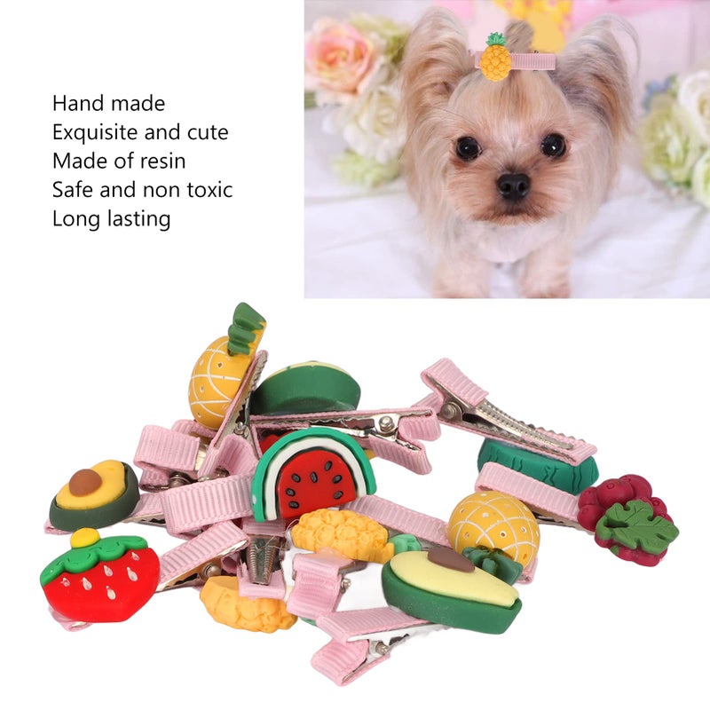 28 Pcs Fruit Shape Dog Hair Clips For Pet Grooming Party Birthday Accessories - Image 5