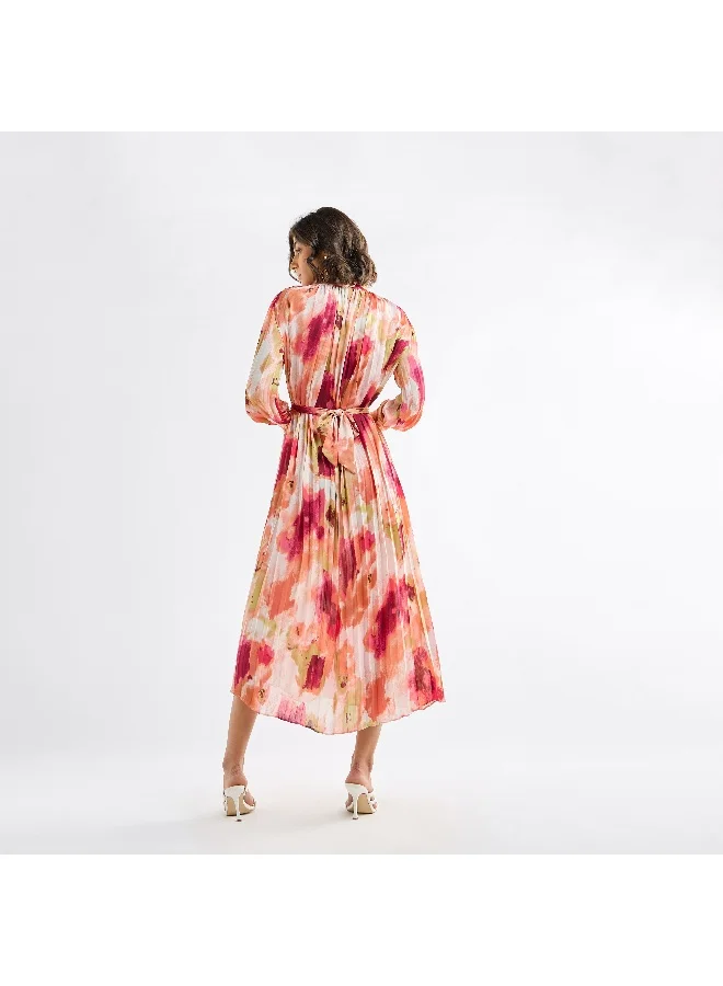 Splash FAV Watercolor Pleated Dress