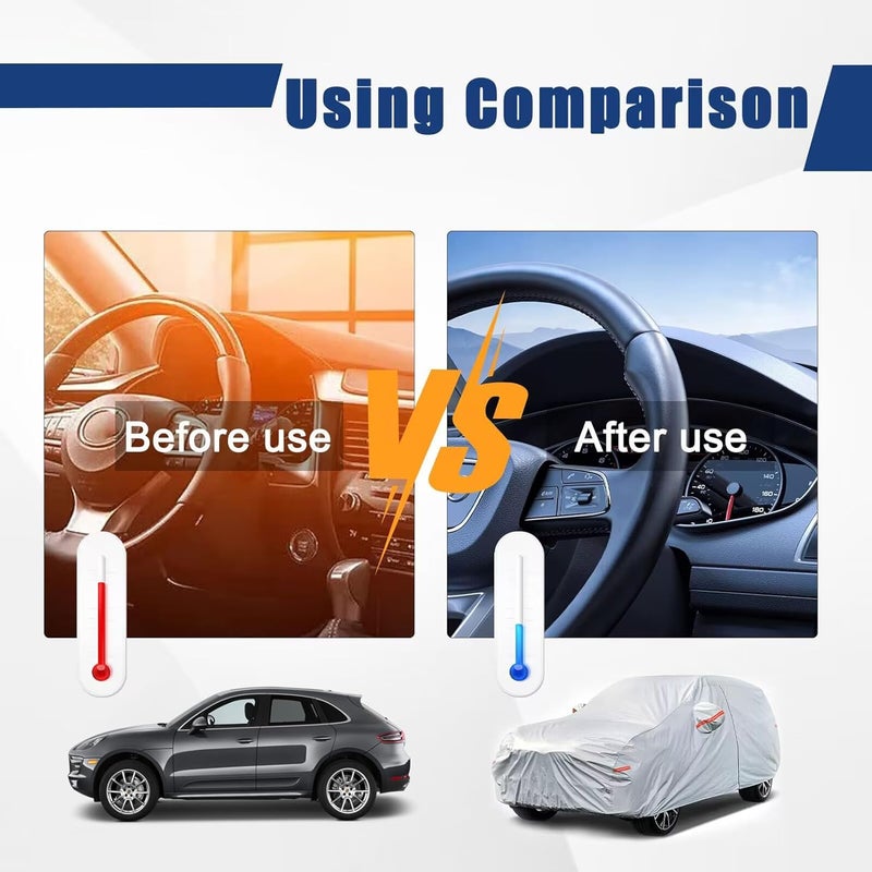 Kayme 6 Layers SUV Car Cover for Mazda CX-30/CX-3 (2019-2023) - Waterproof All Weather Protection - Image 4
