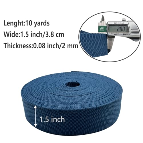 Dortrue 1.5 Inch Heavy Cotton Webbing 10 Yard Webbing Straps for Bags Handles,Tote Bag Webbing，Cloth Belt,Making Outdoor Supplies - Image 2