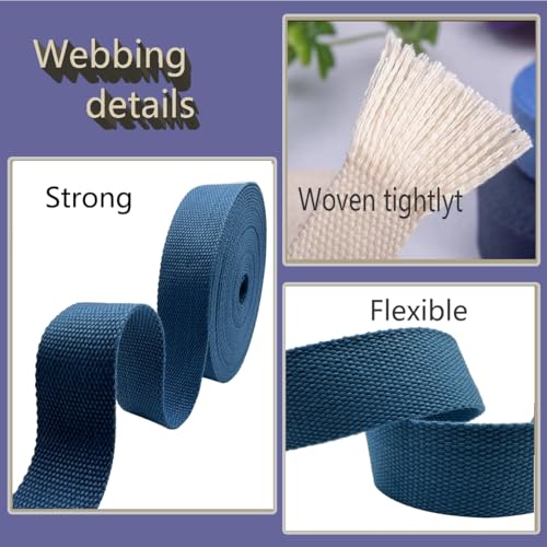 Dortrue 1.5 Inch Heavy Cotton Webbing 10 Yard Webbing Straps for Bags Handles,Tote Bag Webbing，Cloth Belt,Making Outdoor Supplies - Image 3
