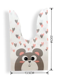 RTYY 50 Pack Candy Favor Bags Treat Bags for Kids,Goodie Bags for Kids,Cute Bear Printed Candy Bags for Boys Girls,Food Storage Bags Gift Wrapping Package for Baby Shower Bridal Shower Holiday Party Birthday Party  - Image 4