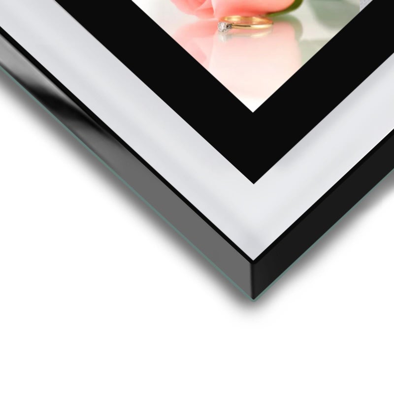 HIKWADERY 8x10 Picture Frames Black - Set of 4  HD Real Glass 8 by 10 Photo Frame Great Gift  for Tabletop or Wall Display (8 x 10  Black) - Image 2