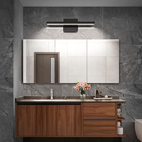 VOLISUN Modern Bathroom Vanity Light 15.7 inch, 12W Dimmable 5CCT Led Bathroom Light Fixture Over Mirror, Black Bar Vanity Light for Bathroom Mirror Cabinets Bedroom-ETL Certificated - Image 5