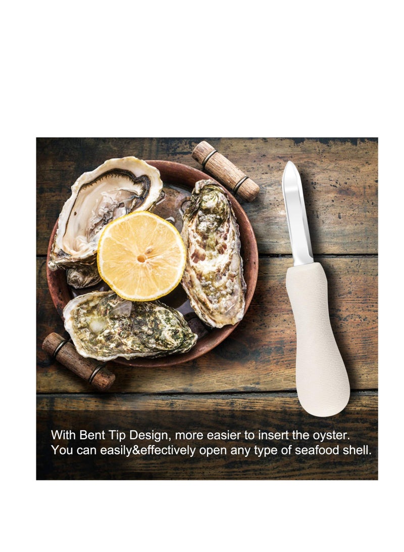 نيبمينينت Oyster Shucking Knife, 8 Pack Knife Shucker Set Clam Seafood Opener Tools - Image 5
