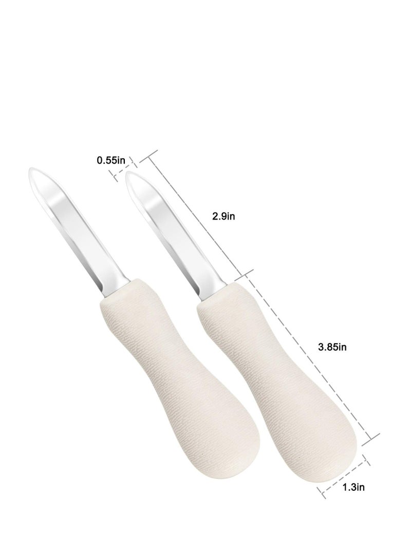نيبمينينت Oyster Shucking Knife, 8 Pack Knife Shucker Set Clam Seafood Opener Tools - Image 2