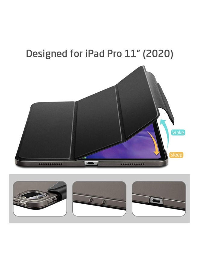 Loquat Trifold Smart Case For Ipad Pro 11 2020 Black - Image 2