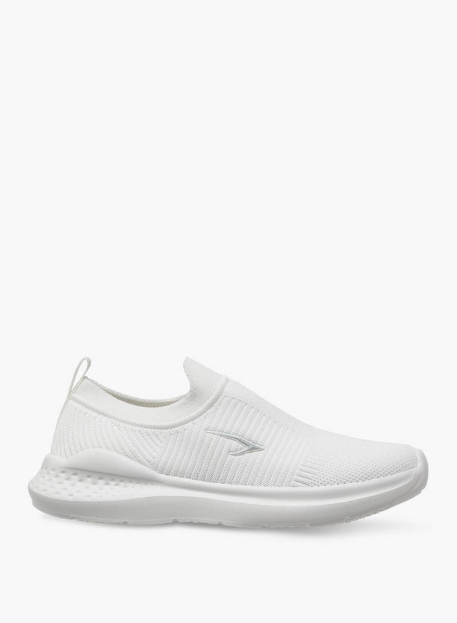 Dash Textured Slip-On Sports Shoes with Pull Tab  - Image 3