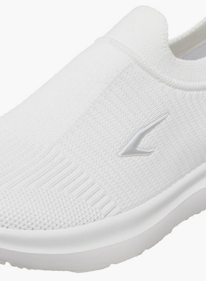 Dash Textured Slip-On Sports Shoes with Pull Tab  - Image 4