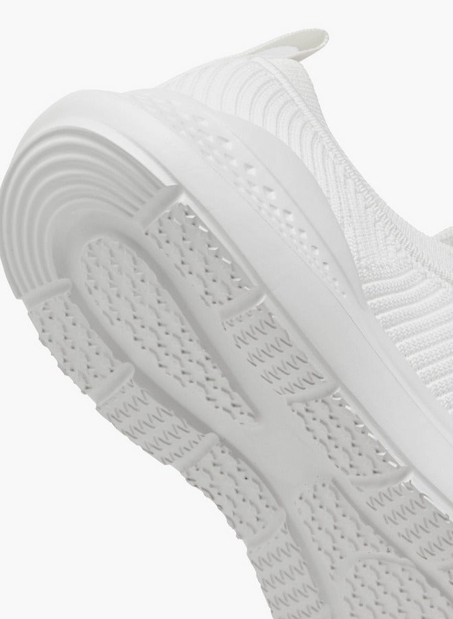Dash Textured Slip-On Sports Shoes with Pull Tab  - Image 5
