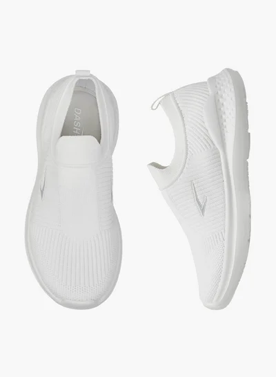 Dash Textured Slip-On Sports Shoes with Pull Tab