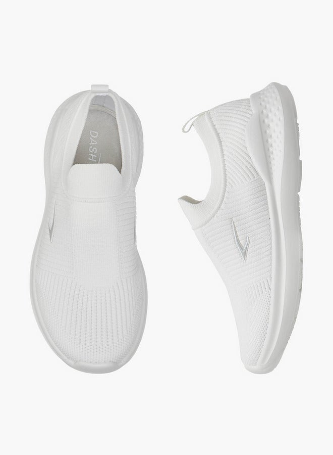 Dash Textured Slip-On Sports Shoes with Pull Tab  - Image 1