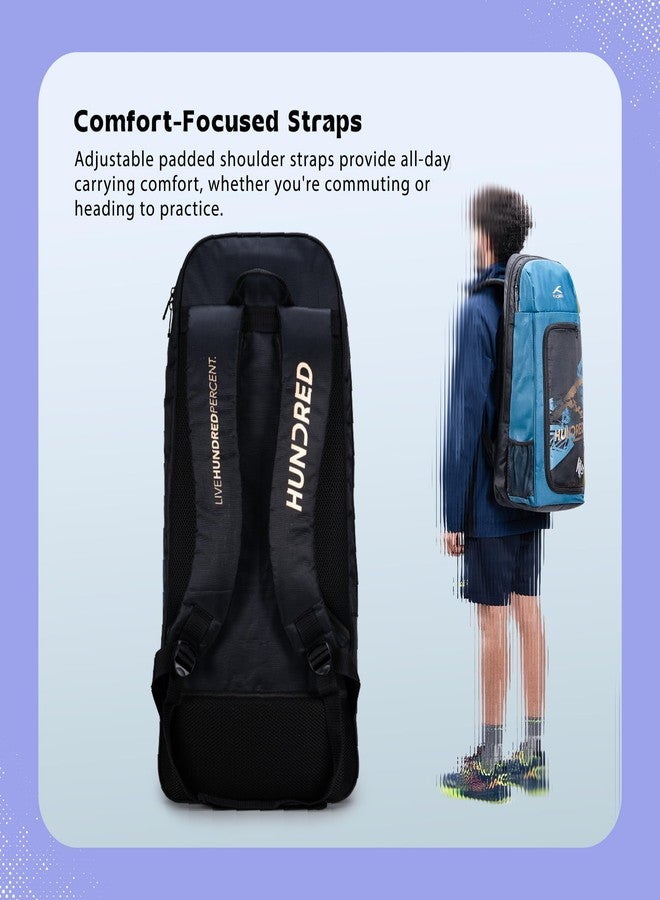 Hundred Polyester Switch Backpack (Black/Teal Green) - Image 3