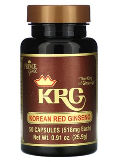Prince Gold Korean Red Ginseng 518 mg 50 Capsules