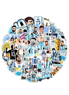 50-Piece Messi Stickers, World Cup Football Sticker, Waterproof Stickers for Laptop,Skateboard, Water Bottles,Computer,Phone,Guitar, Stickers for Kids Teens Adult