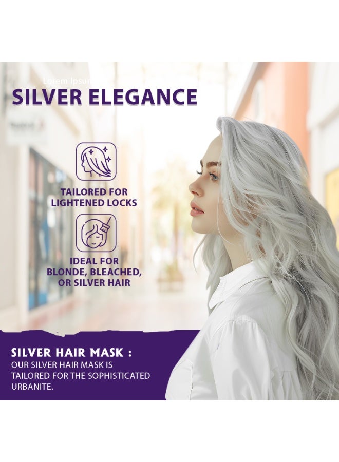 VINTAGE Blonding Hair Mask 300g (10.14 fl oz) – Anti-Yellow Purple Toning Treatment with Luna Matrix Complex & Blond Balance System for Blonde, Silver, Platinum, and Bleached Hair - Image 3