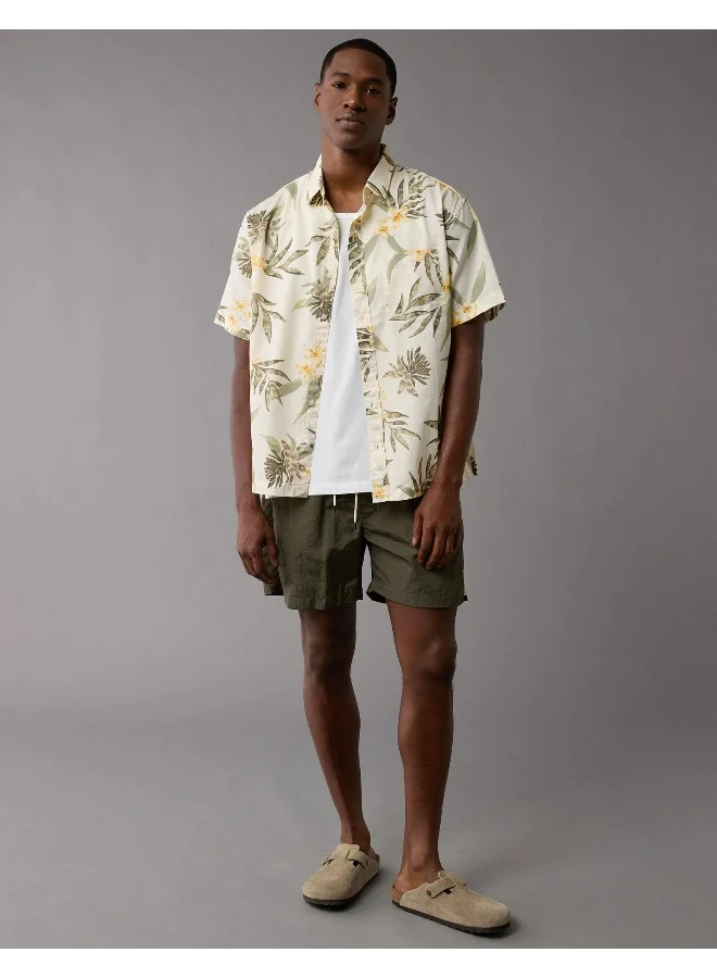 امريكان ايجل Tropical Print Regular Fit Poolside Shirt