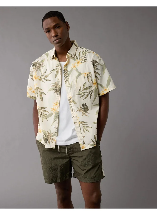 امريكان ايجل Tropical Print Regular Fit Poolside Shirt
