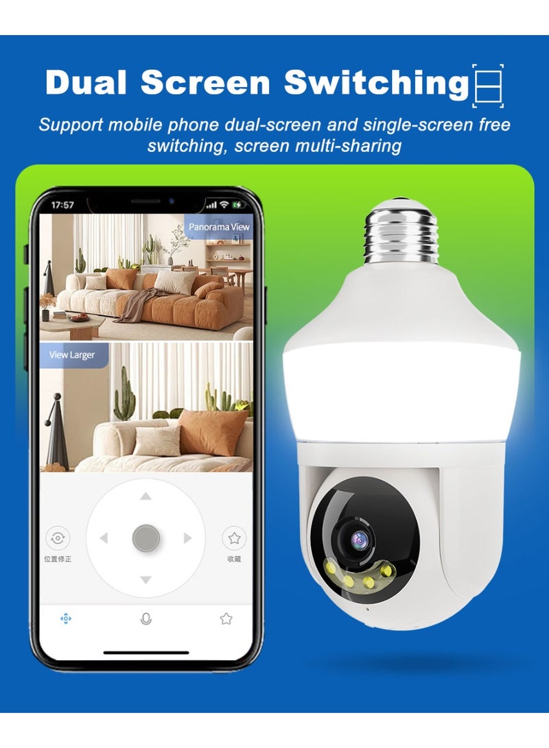 Generic Sight Bulb Pro Security Camera with 80 Watt Equivalent LED Light, Two Way Talk, HD Video WiFi Smart Camera, Perfect for Indoor Outdoor Night Vision Motion Detection - Image 2