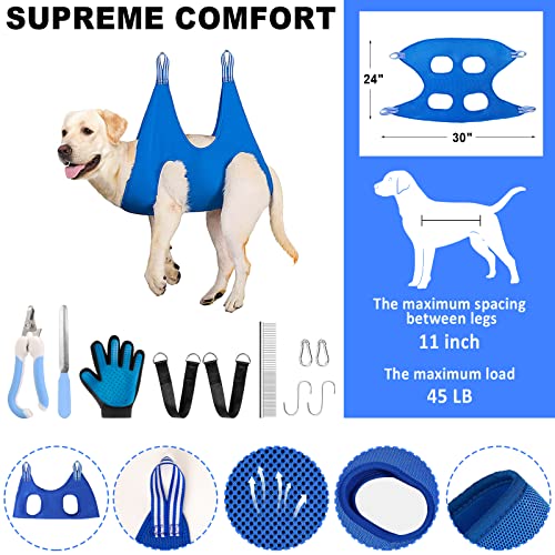 GPUSFAK Dog First Aid Kit - Pet First Aid Kit for Dogs Pet Emergency Kit with Grooming Hammock Harness Nail Clipper First Aid Supplies for Home Camping - Image 3