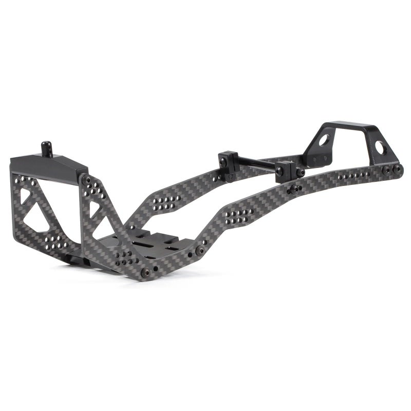 ZMHOBBY Carbon Fiber 110 LCG Chassis and Links Kit Capra Battery on Axle Servo Mount Chassis Brace Power Wagon Cab Body Mount Chassis Kit - Image 3