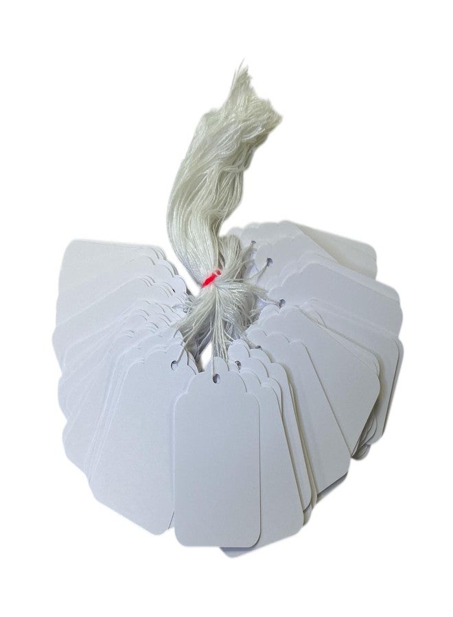 Janrax Box of 1000 White Merchandise Tags 73mm x 44mm - Image 1