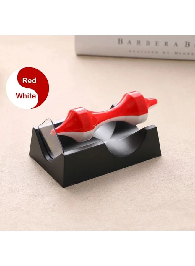 Red Magnetic Levitating Gyro Perpetual Motion No Battery Educational Science Home Decor Birthday Gift - Image 1