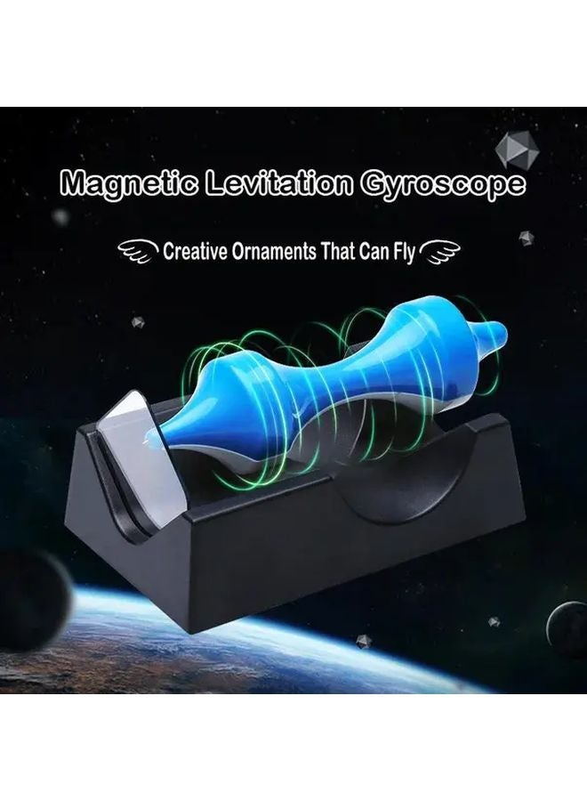 Red Magnetic Levitating Gyro Perpetual Motion No Battery Educational Science Home Decor Birthday Gift - Image 3