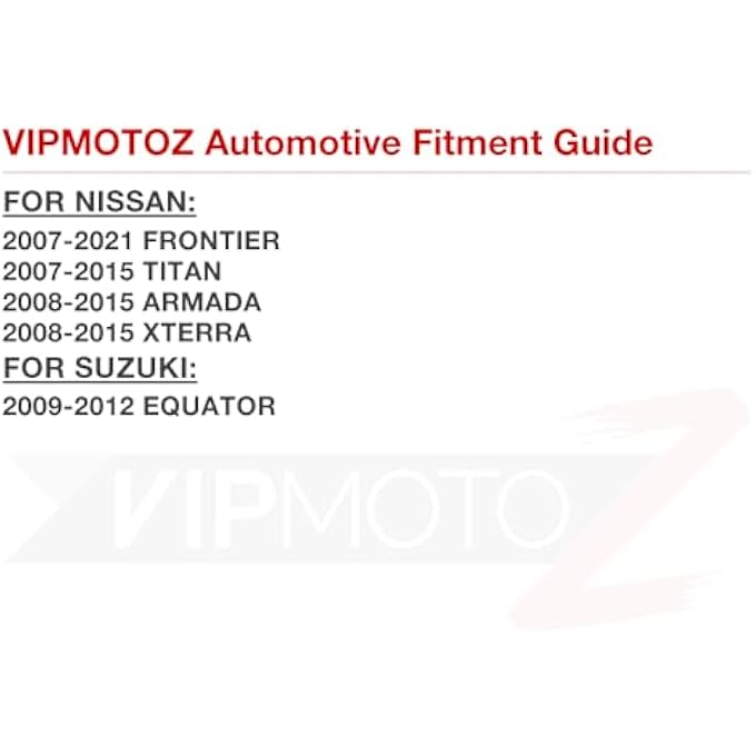 VIPMOTOZ مجموعة غطاء مصباح لوحة ترخيص OeStyle بديلة متوافقة مع نيسان فرونتير تيتان أرمادا إكستيرا سوزوكي إكواتور جانب السائق والراكب - Image 5