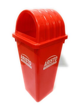 Aristo ARISTO Square Dome Lid Big Garbage Waste Dustbin Trash Bucket 60 Liters Red Color Can Be Used for Garbage Waste Management (Wet & Dry)  - Image 2