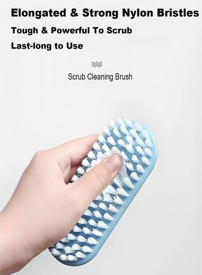 Ganganmax Scrub Brush for Cleaning-3 Pack Scrubbing Brushes Heavy Duty Multi-Purpose Household Cleaning Brush with Stiff Bristles Comfort Grip Scrubber Cleaner Brush for Bathtub Sink Carpet Floor & More - Image 5