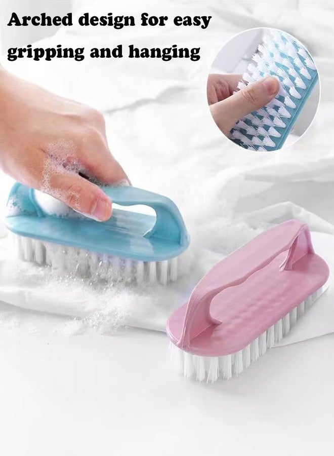 Ganganmax Scrub Brush for Cleaning-3 Pack Scrubbing Brushes Heavy Duty Multi-Purpose Household Cleaning Brush with Stiff Bristles Comfort Grip Scrubber Cleaner Brush for Bathtub Sink Carpet Floor & More - Image 4