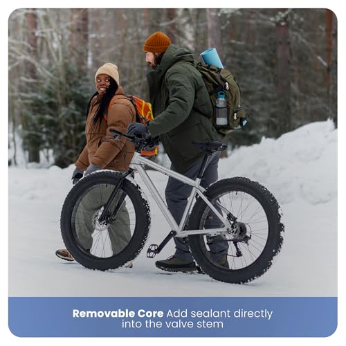 VeloTubes 26 x 4.0 Removable Core 33mm Presta (French) Valve, Durable Butyl Rubber Fat Bike Inner Tube, Bicycle Inner Tube for Bike Tire (Pack of 2) - Image 3