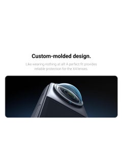 KASTWAVE 2 Pcs Lens Guard Protective Cover, Insta360 X4 Lens Cap, Standard Removable Lens Guards, Sports Camera Rotating Optical Tempered Glass/PC Protective Mirror Lens, for Insta360 X4 Accessories  - Image 4