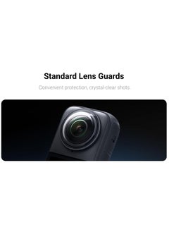 KASTWAVE 2 Pcs Lens Guard Protective Cover, Insta360 X4 Lens Cap, Standard Removable Lens Guards, Sports Camera Rotating Optical Tempered Glass/PC Protective Mirror Lens, for Insta360 X4 Accessories  - Image 5