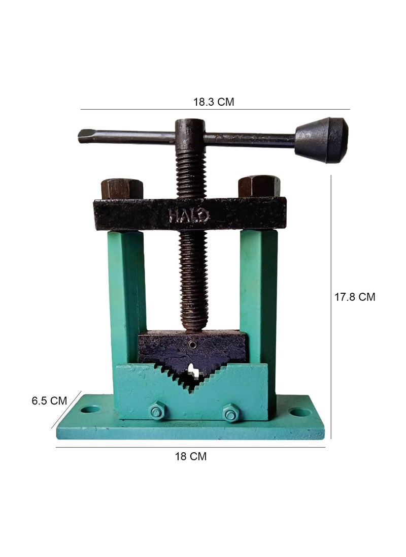 B.K.Jagan and Co B K JAGAN CO Pipe Vice Pillar Type 12 To 2 Inch HIRA TABLE VICEBENCH VICE SIZE IN NO3 PNo12794 COMBO  - Image 2