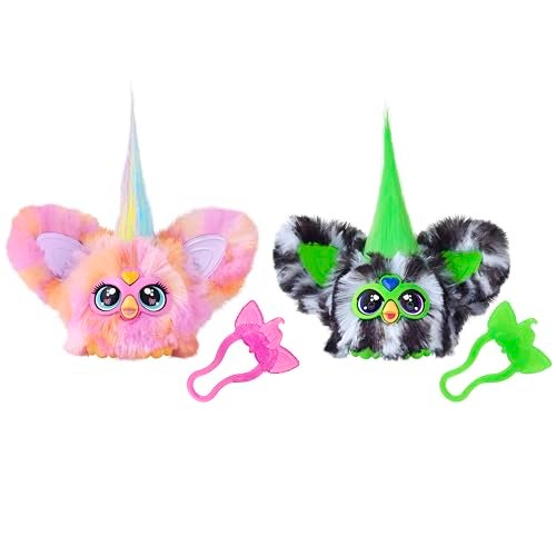 Furby Furblets Fierce & Fabulous 2 Pack, Greenie-Meanie & May-May with 45 Sounds Each, Electronic Plush Toys for Girls & Boys, Christmas Stocking Stuffer Gifts, Ages 6+ (Amazon Exclusive) - Image 1