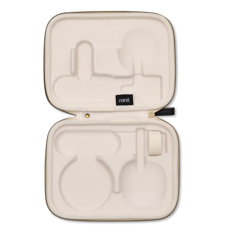 Nanit Travel Case - Protective Hard Shell Carrying Case for Nanit Pro Baby Monitor and Multi-Stand Travel Accessory, Two Tone Canvas - Image 3