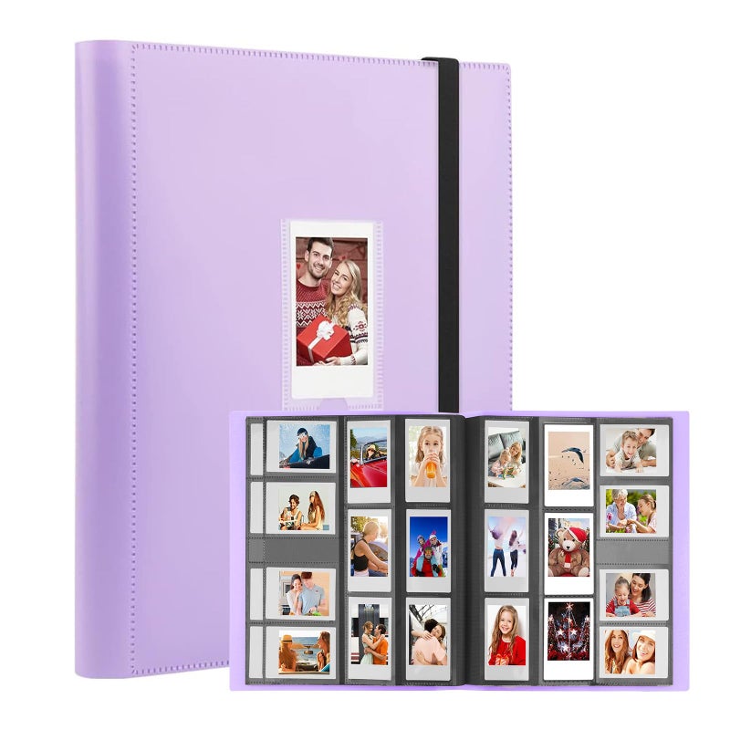 Veicevol 560 Pockets Photo Album for Fujifilm Instax Mini Camera  Album for Polaroid Photo  Photo Album for Fujifilm Instax Mini 12 11 9 40 90 8 Evo LiPlay Instant Camera  2x3 Photo Album (Purple) - Image 1