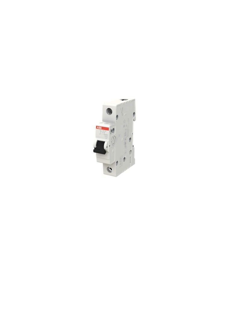 ABB SH201-C6 Miniature Circuit Breaker, 1 Pole, 6 Amp (ABB2CDS211001R0064) - Image 1
