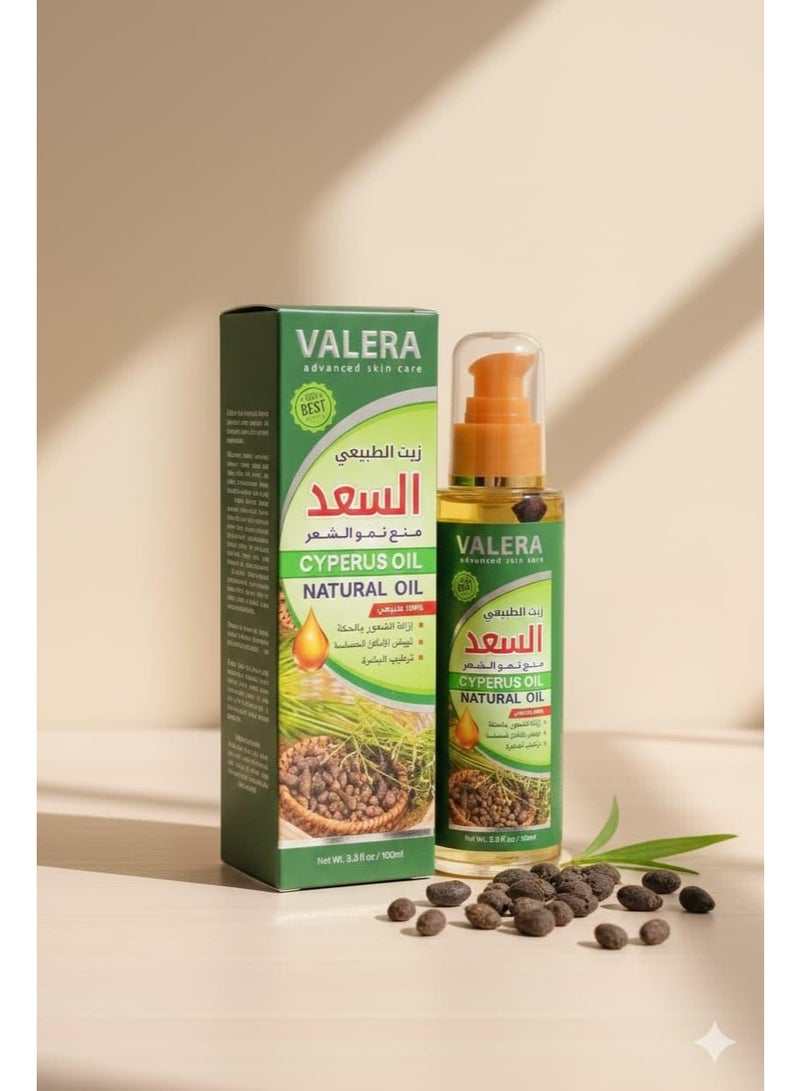 Valera Natural Cyperus Oil, Hair Growth Inhibitor, 100ml - Image 1