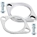 PALOZO Stainless Steel Exhaust Flange Connection Kit 2 Bolt 3 inch76mm Exhaust Flange Gasket Connection Set with Bolts and Nuts - Image 2