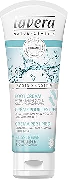 lavera كريم القدم لافيرا عضوي ماكاديميا طين شفاء يمتص بسرعة للعناية بالبشرة الطبيعية مستحضرات تجميل مبتكرة 75 مل - Image 1