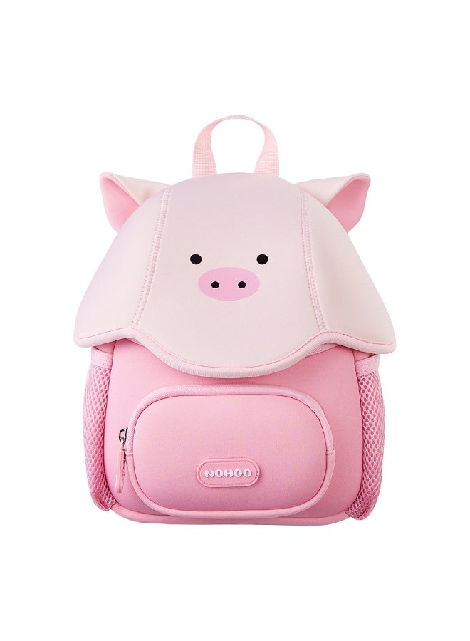 Nohoo 3D Cute Peppa Kids School Bag/Activity Bag 10" - Pink - Image 1